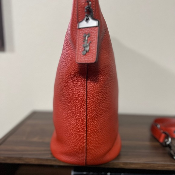COACH 1941 GLOVETANNED PEBBLED LEATHER ORIGINAL Archive DUFFLE Chili EEUC - Picture 2 of 6